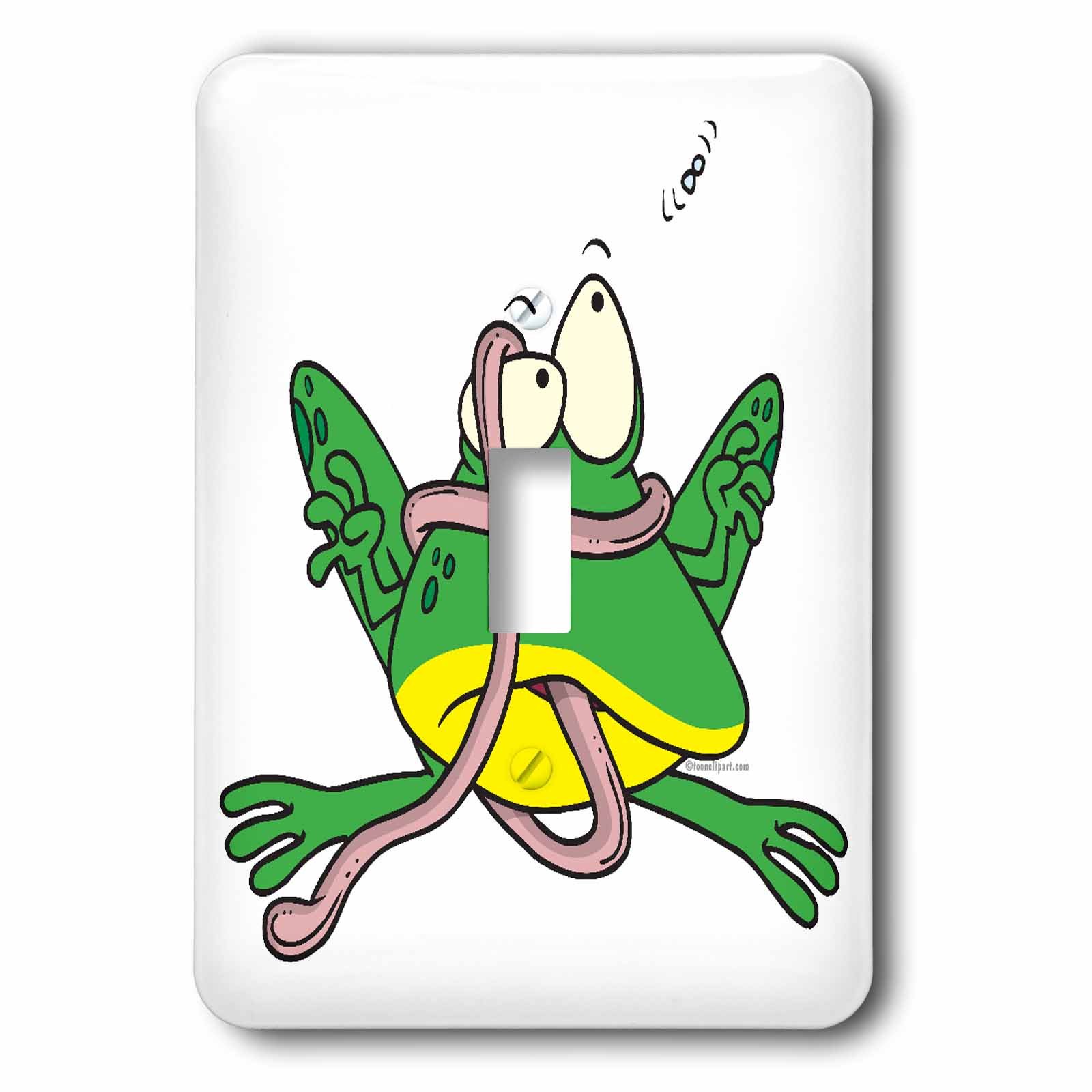 Interrupteur a bascule design grenouille plaque murale resistante