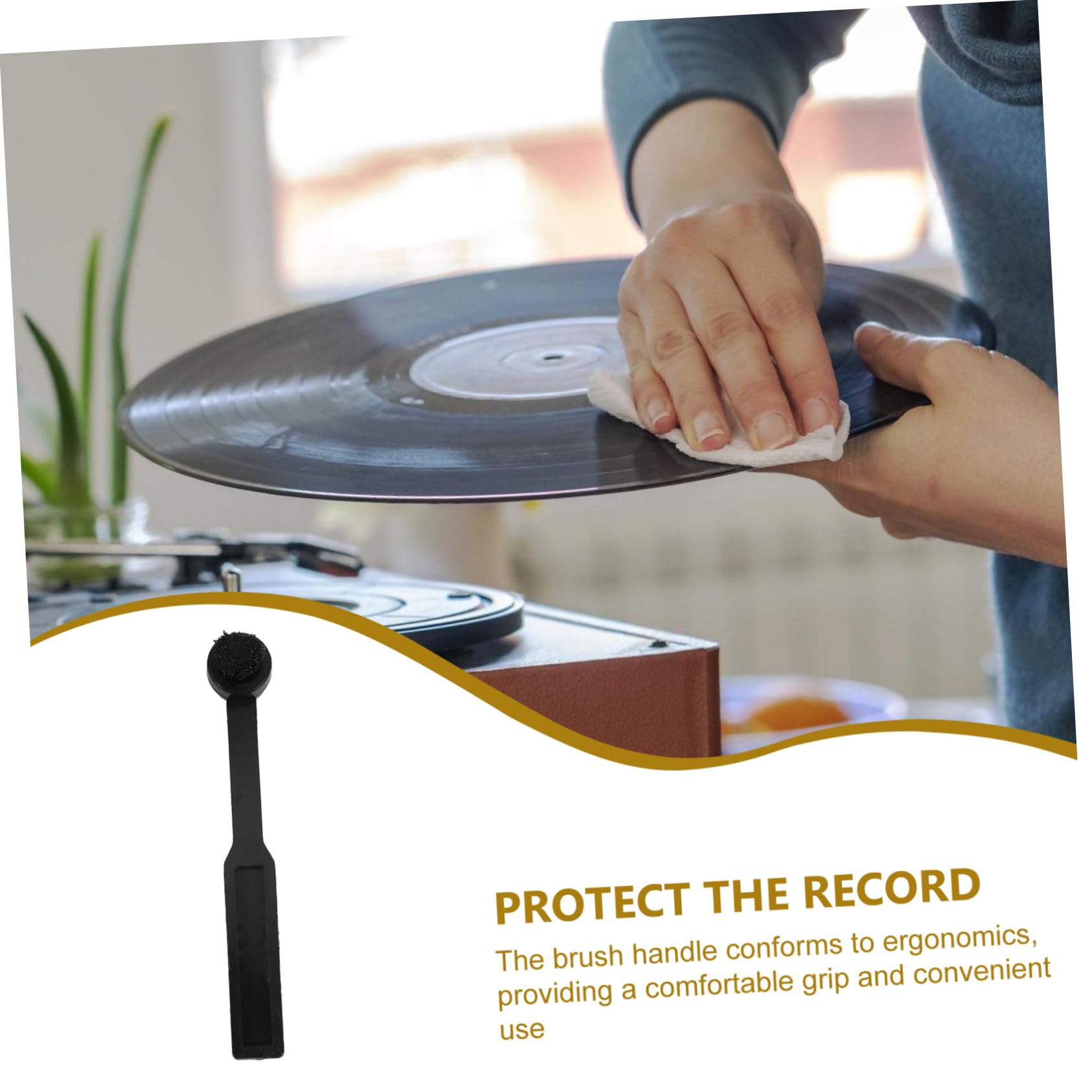 5pièces Brosse De Nettoyage pour Stylus De Vinyle Outil Antistatique pour des Disques Accessoire Pratique pour Tourne-disques Et Albums