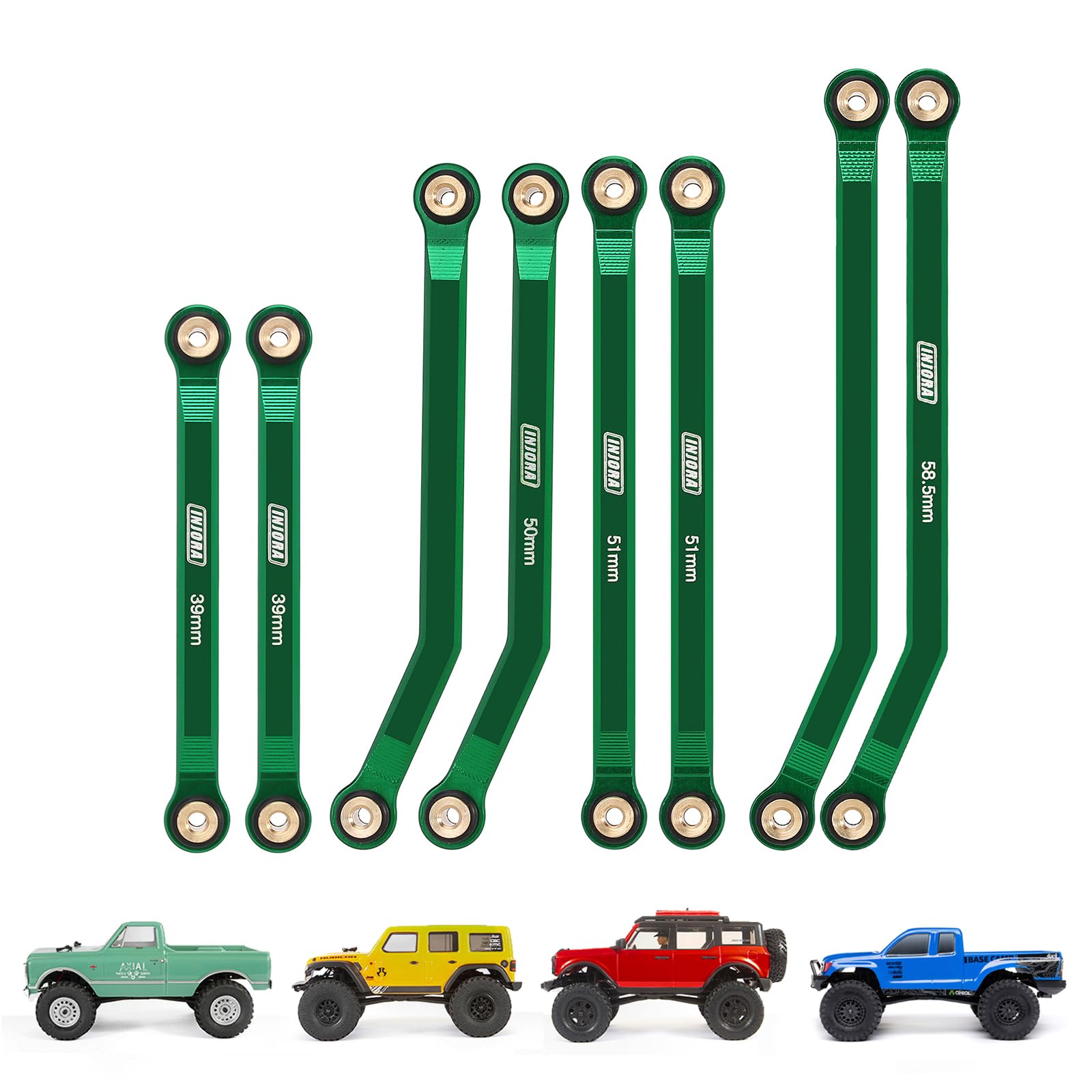 INJORA Montaje De Eje Trasero En Aluminio CNC Para Axial SCX24 – Pieza De Actualización Gris De 2g Para Coches Crawler
