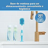 Vista 5 de Dr. Brown's Cepillo para botellas de tacto suave, azul
