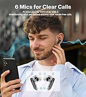 Vista 5 de Edifier NeoBuds Plus -48dB Active Noise Cancelling Earbuds, Balanced Armature and 10mm Dynamic Driver, Hi-Res Sound, LHDC, LDAC, AI Clear Calls with