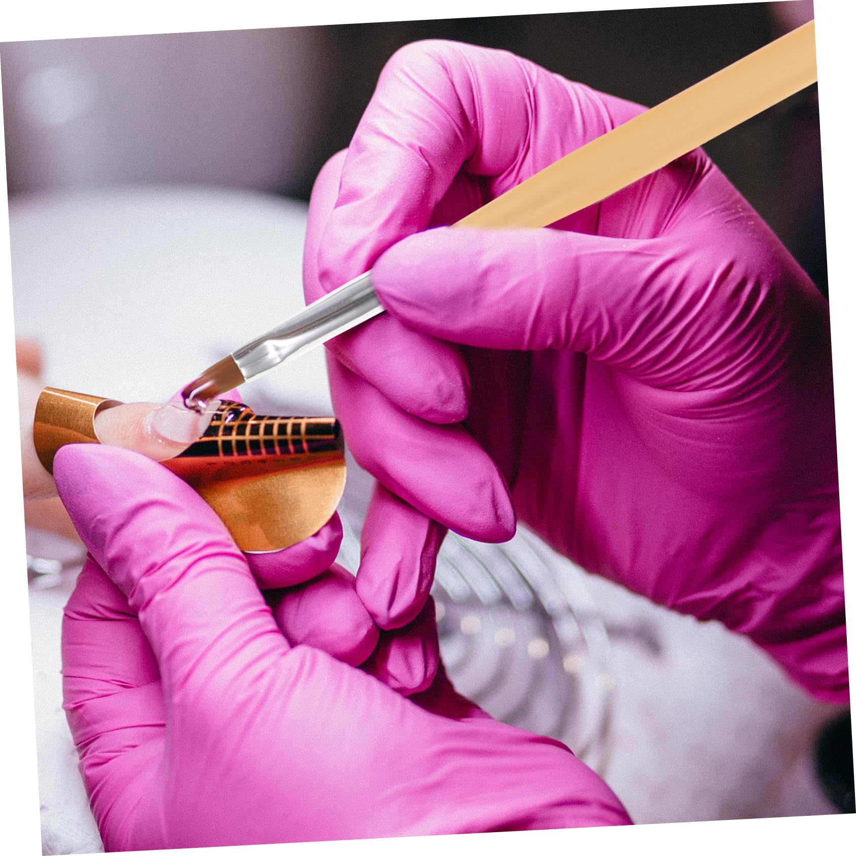 Healeved 35piezas Pinceles De Uñas Para Arte De Uñas Herramientas De Manicura Para Diseños Pinceles De Dibujo Para Salones y Uso Personal Macaron Material Duradero