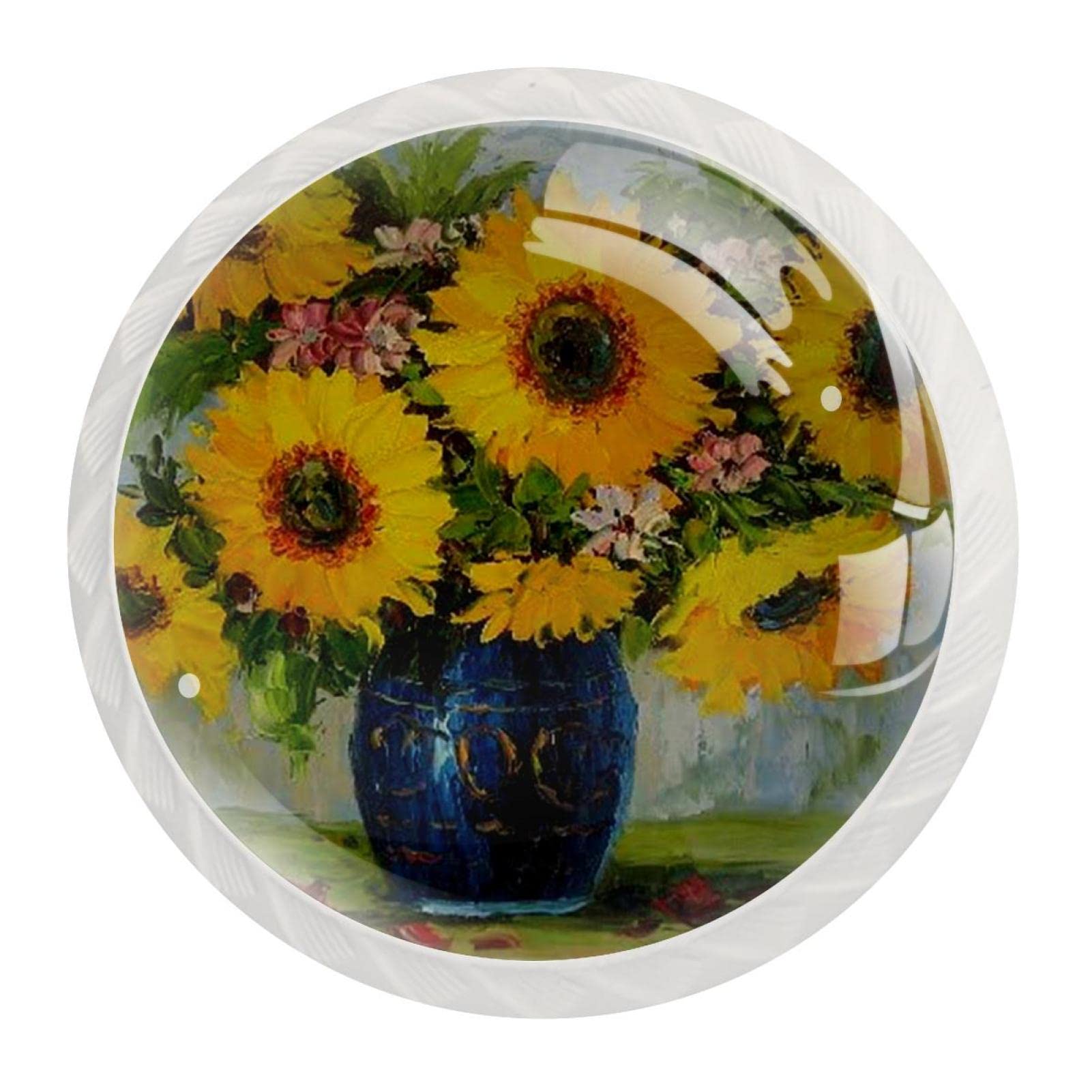 Boutons de cuisine lot de 12 tournesol pour tiroir et commode