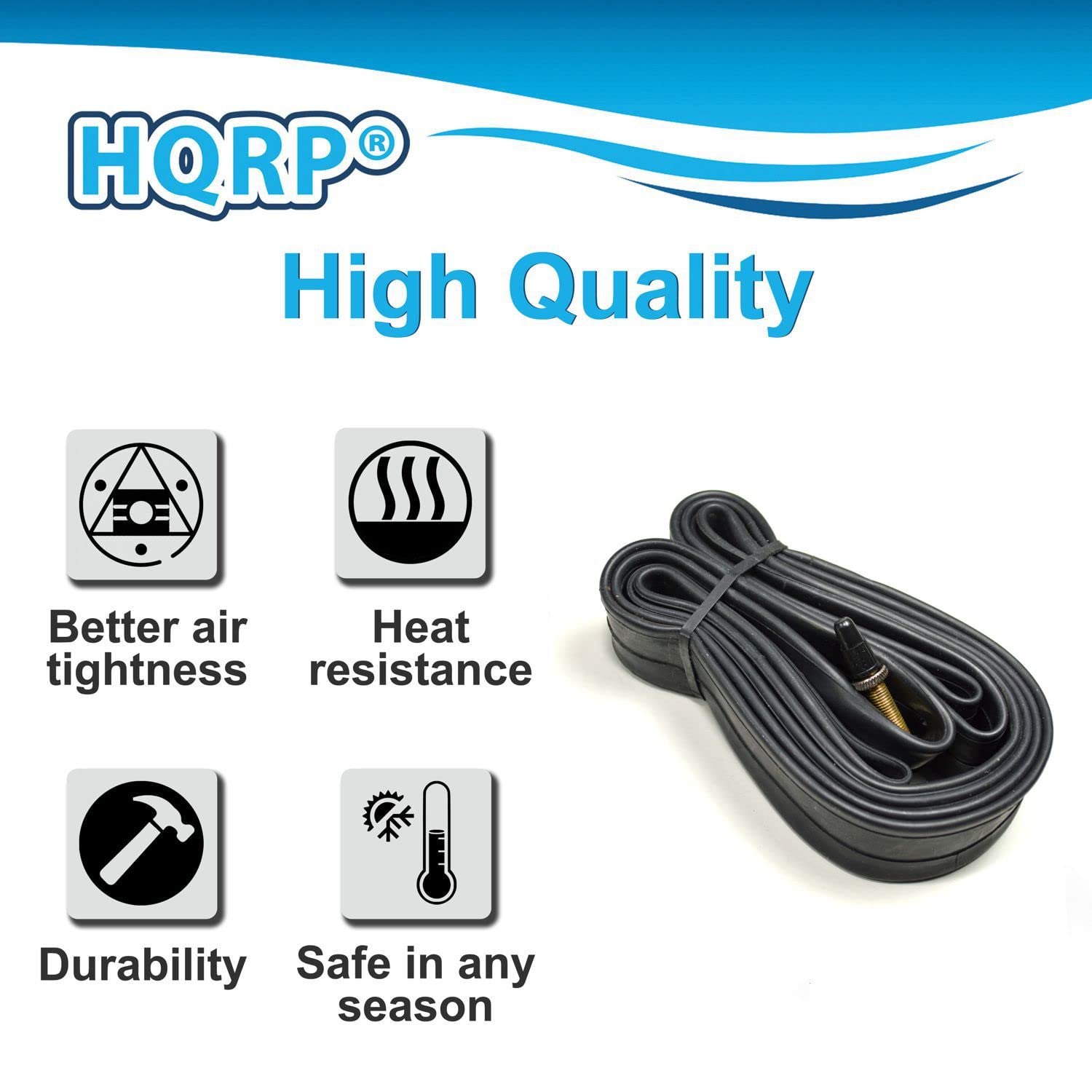 Chambre à Air Bell 700c X 28-43c Et 27 X 1 1/8-1 3/8 - Valve Presta - Caoutchouc Noir