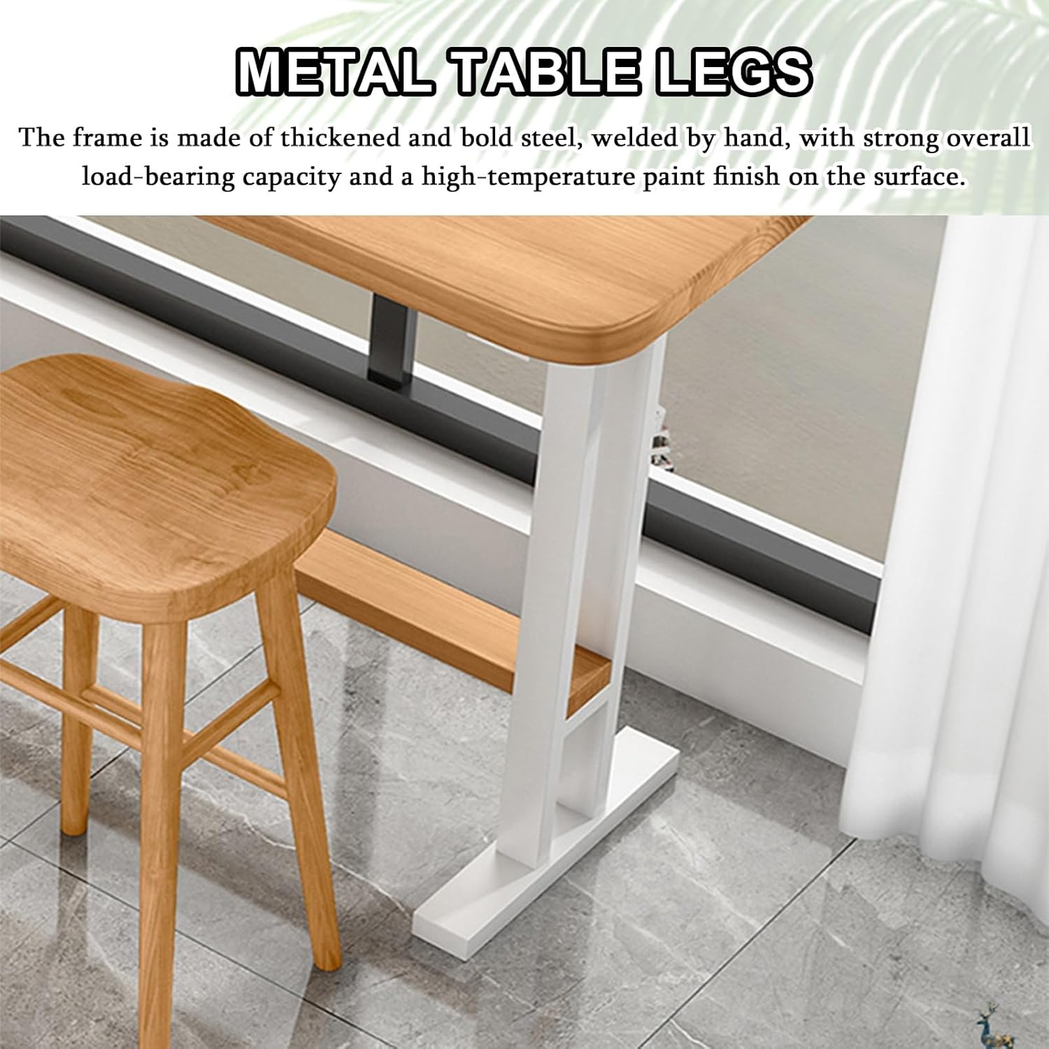 iodoos カウンターテーブル 無垢材 バーカウンター 幅120×奥行40×高さ105cm