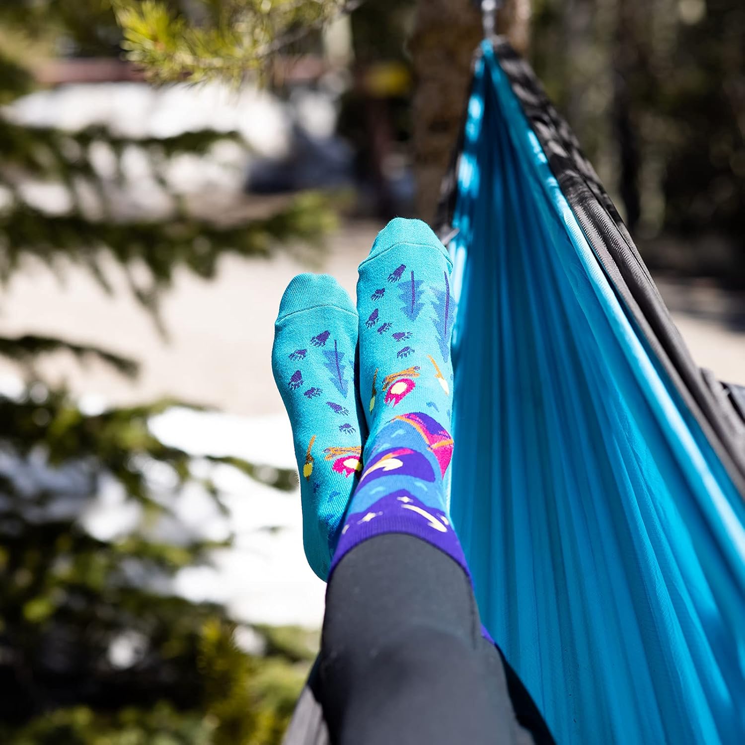 Fun Women's Novelty Socks - Funny Gifts For Women, Teenagers, Mom or Girlfriend (Camping): Clothing