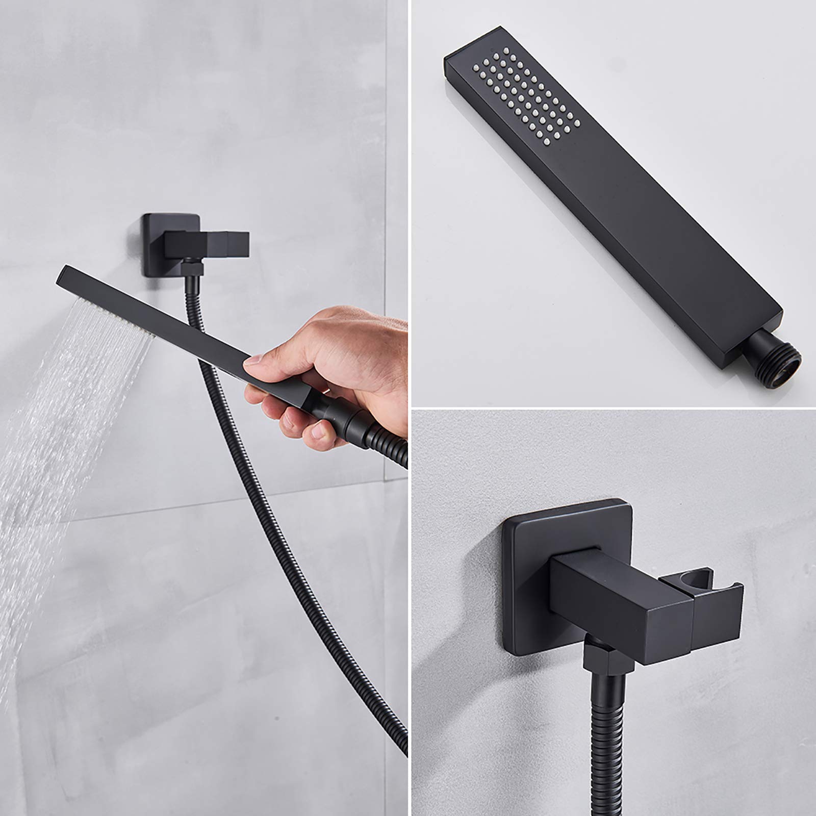 Delnet Ensemble Mitigeur De Douche Thermostatique Amélioré Avec Pommeau