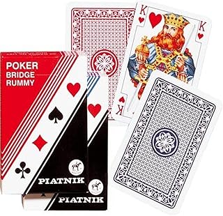 Piatnik 1197 Poker Faltschachtel, Rot, Grün, Schwarz
