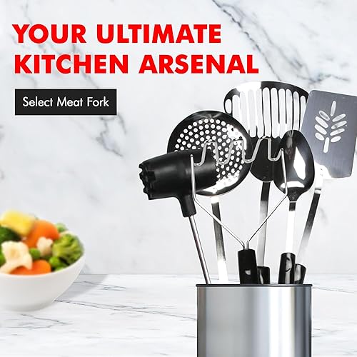 Vista 42 de Chef Craft Select Turner/Spatula, 10.5 pulgadas, acero inoxidable