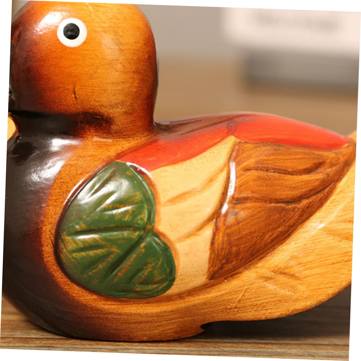 Amosfun 5 Paare Mandarinente Ornamente Auto Mujer Abs hochzeitsdeko Hochzeit Dekoration Künstlerische Holzstatue brautpaar Heimdekorationen Hochzeitsschmuck Hochzeit Enten hölzern