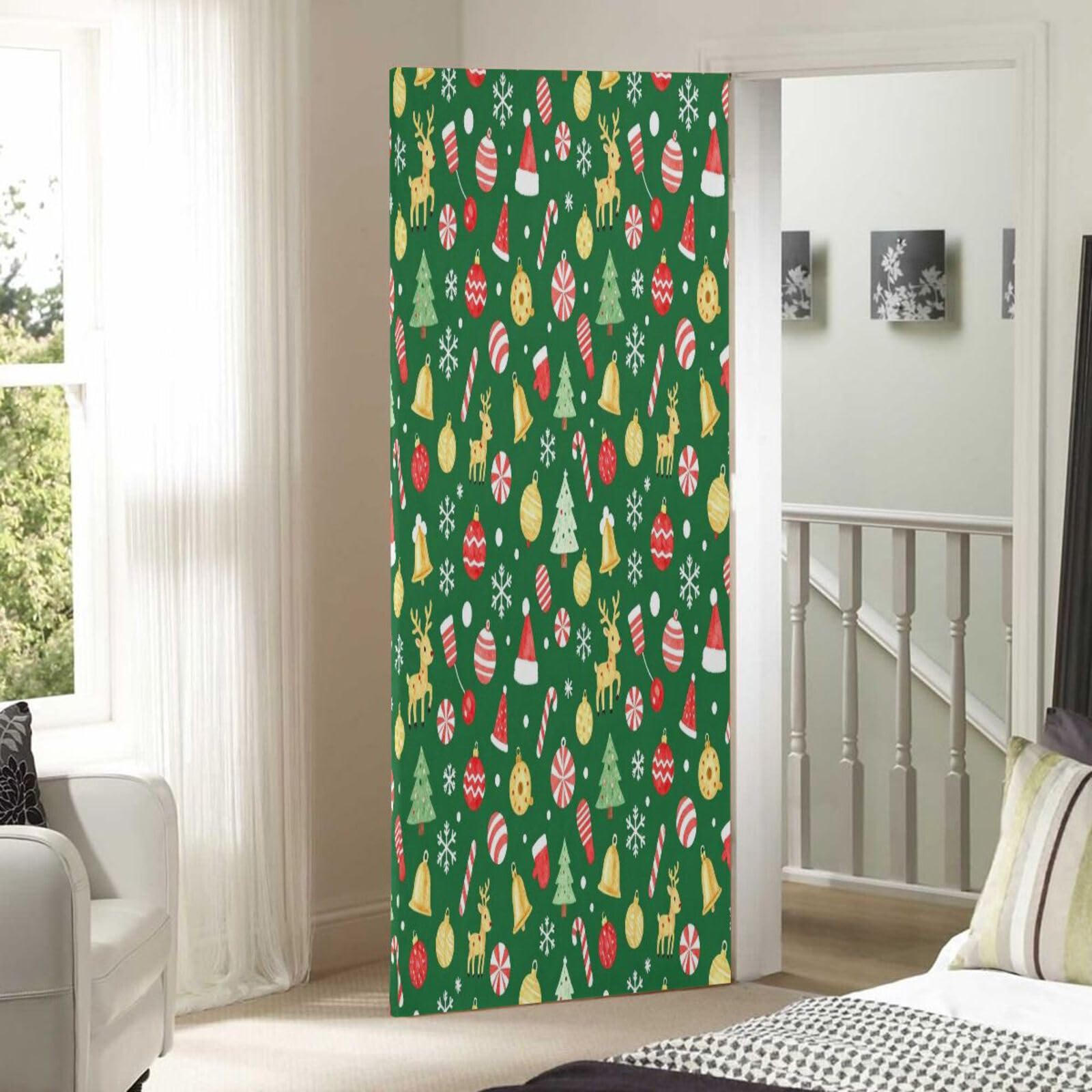 FRODOTGV Weihnachtsbäume, Türdekoration, 81,3 x 200,7 cm