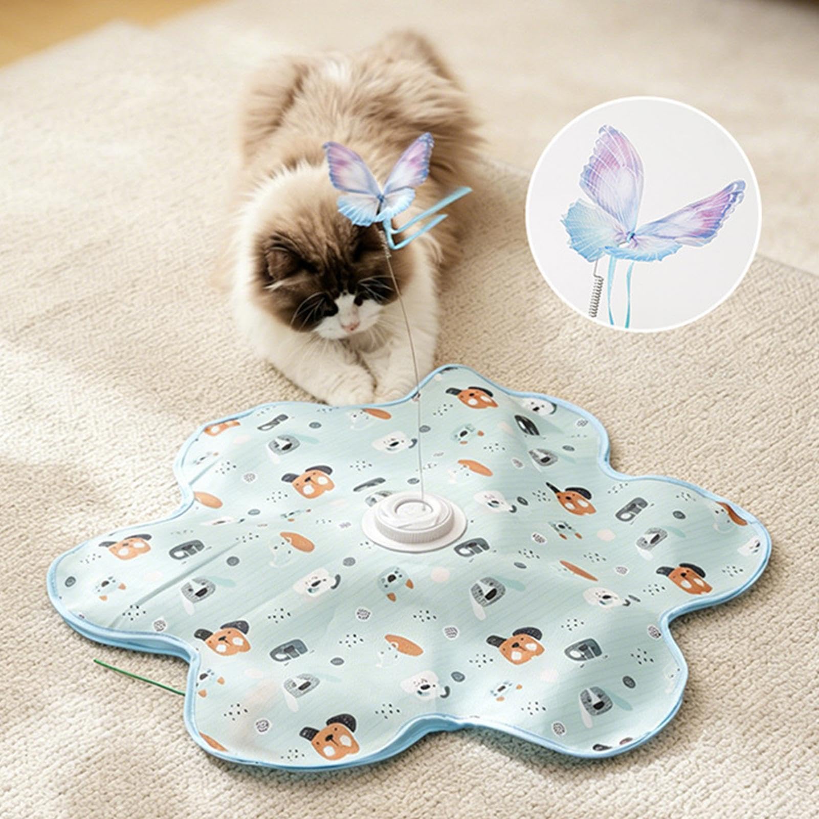 Juguete Interactivo para Gato 3 Modos Recargables, Animal de Juguete