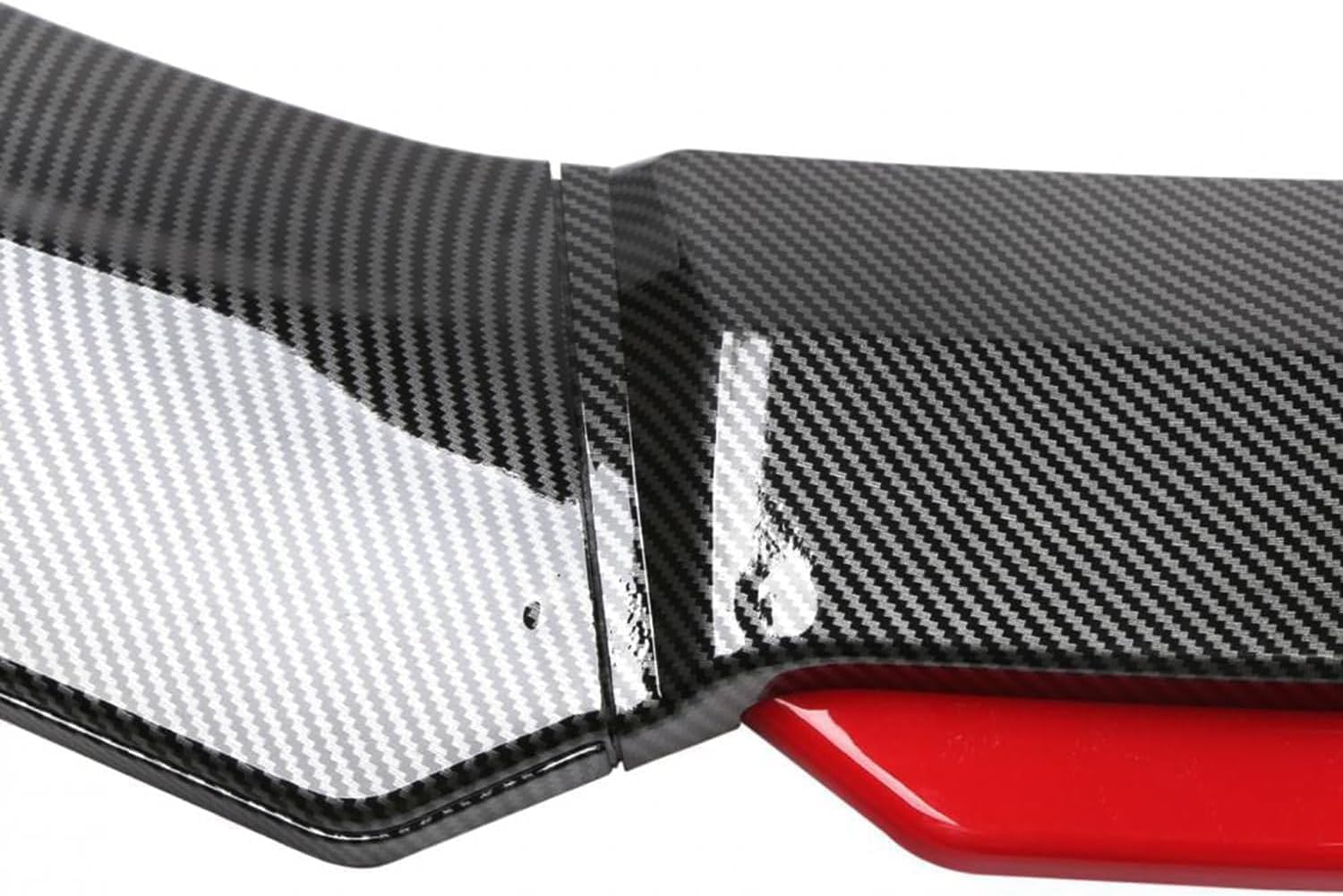 Spoiler Anteriore per Peugeot 308 CC T7 4B Coupé Cabrio 2009-2015, Labbro Paraurti Frontali Spoiler Splitter Diffusore Body Kit, Accessori Tuning Auto,Carbon Fiber Bright Red