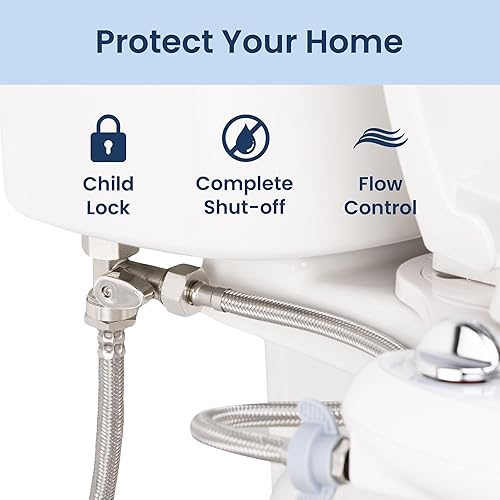 Miniatura 5 de Luxe Adaptador en T de metal con válvula de retención conexión en T de 3 tomas acabado chapado en cromo para neobidés Luxe