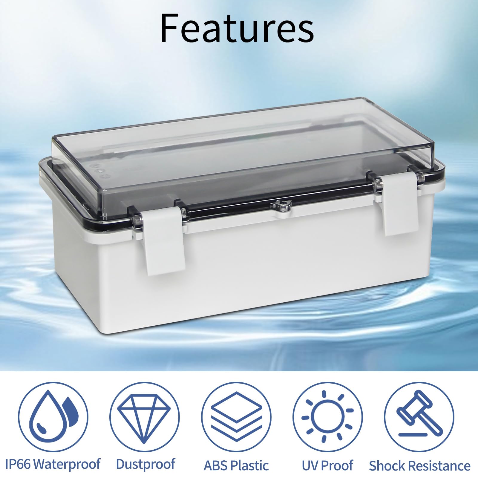 Waterproof Electrical Box - Outdoor Weatherproof Enclosure -2 Waterproof Electrical Box - Outdoor Weatherproof Enclosure -2