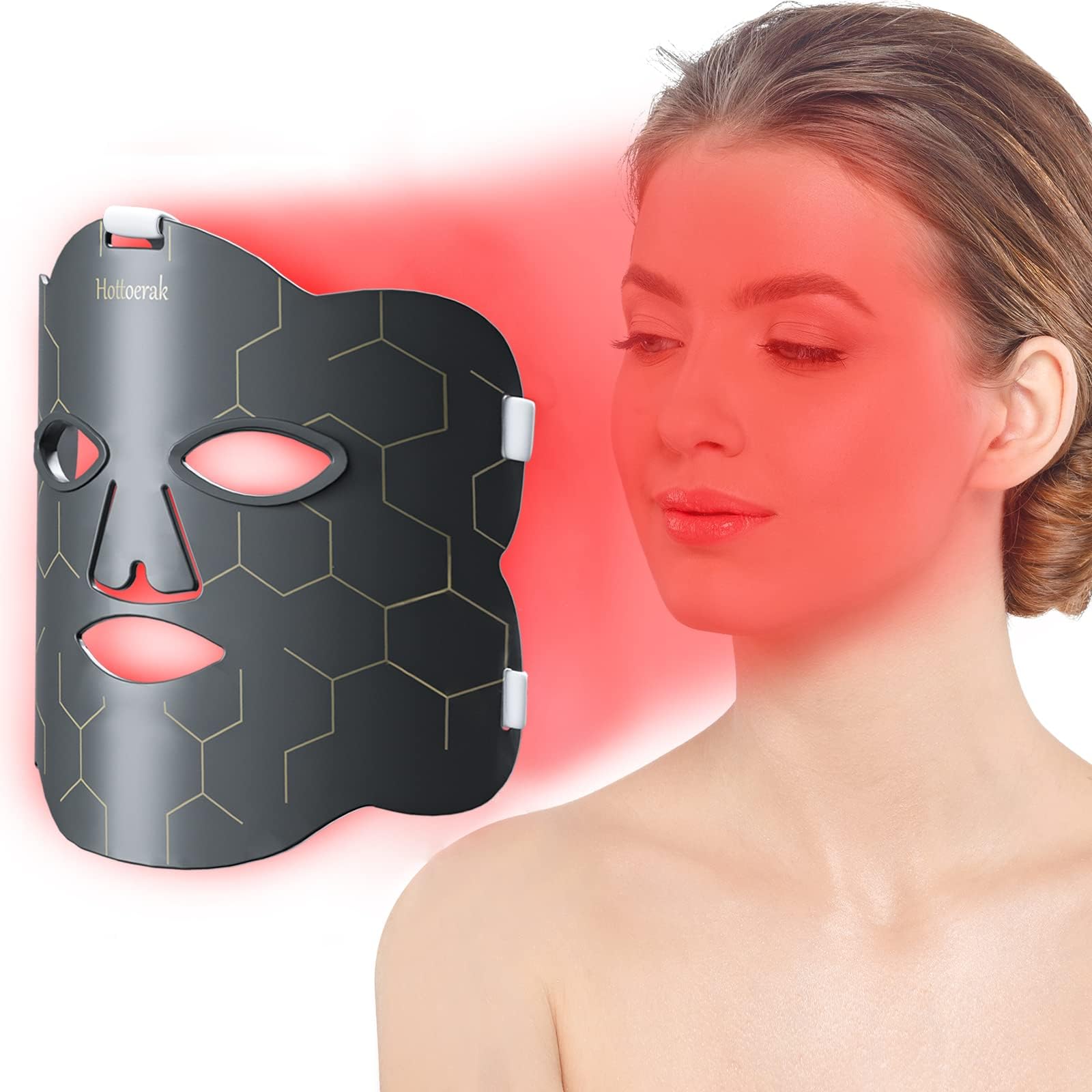 Red Light Therapy for Face, Near Infrared Light Therapy LED 660nm & 850nm Make the face healthier, smoother and more elastic. (B0C4SNQ55H) Amazon Price History, Amazon Price Tracker