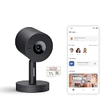 Netatmo Cámara Inteligente para Interiores Advance - Reconocimiento Facial Optimizado por IA, Audio Bidireccional, Ángulo de visión Amplio de 130°, HDR 2K, 30 fps, Zoom X16, 2X SD - Negro Cámara Interiores Advance - Negro