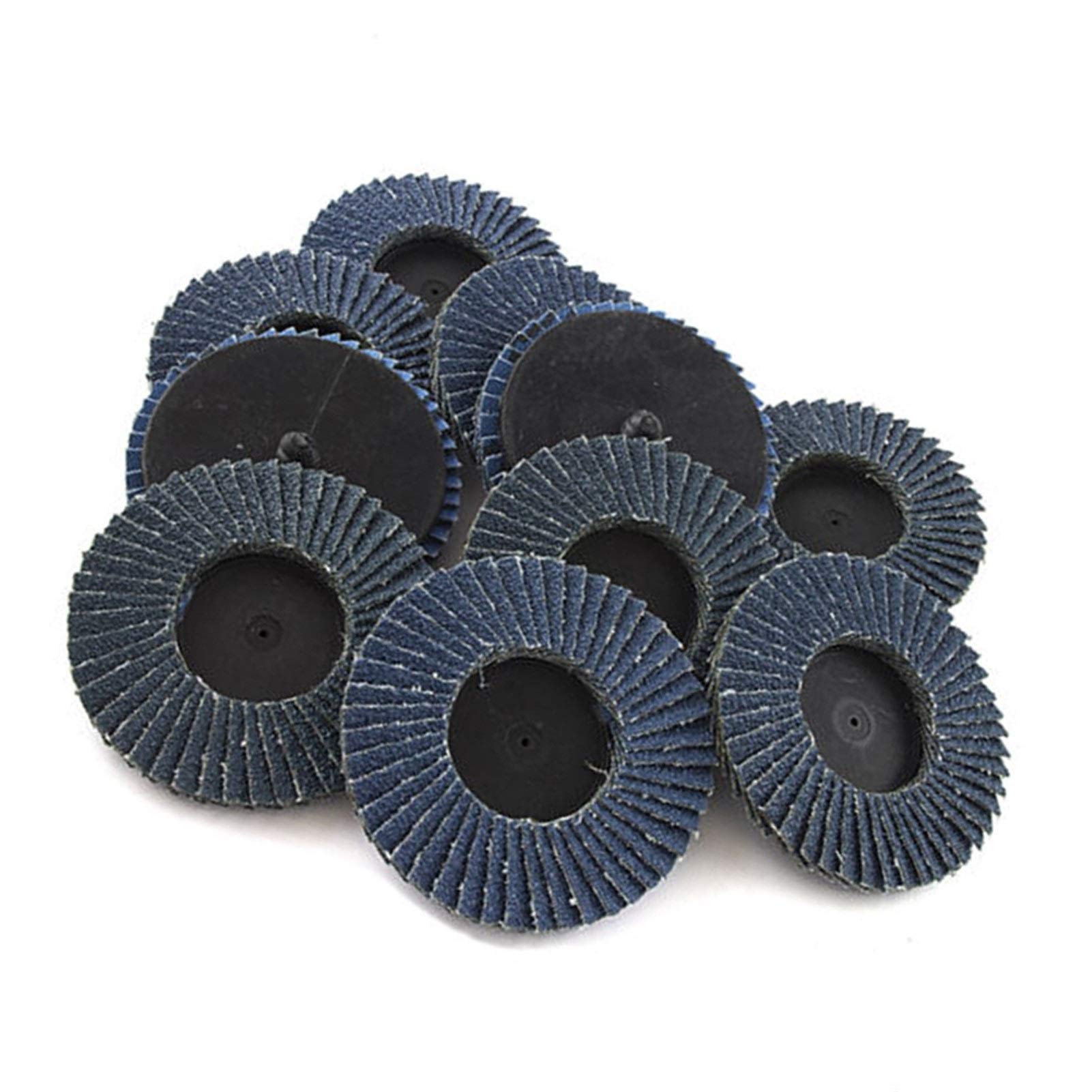 BDAYEK Flap discs 10pcs 2 Inch Abrasive R Type Flap Sanding Disc Polishing Grinding Wheels Sander Tools