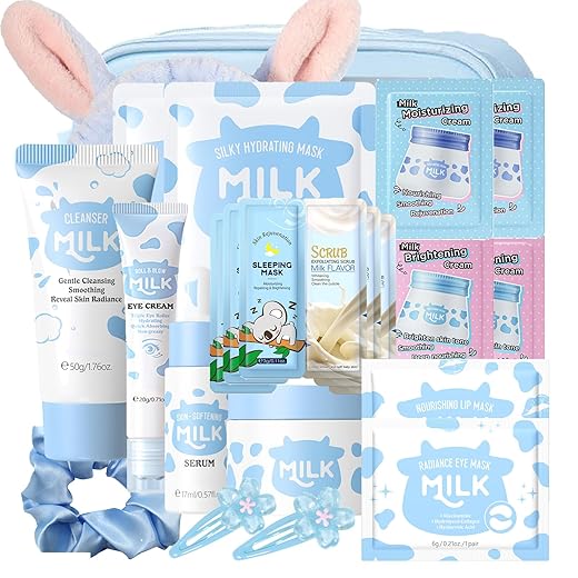 Milk Skin Care Gifts for Teen Girls Daily Kit for Teen Girls Gifts for Women Daily Care Set