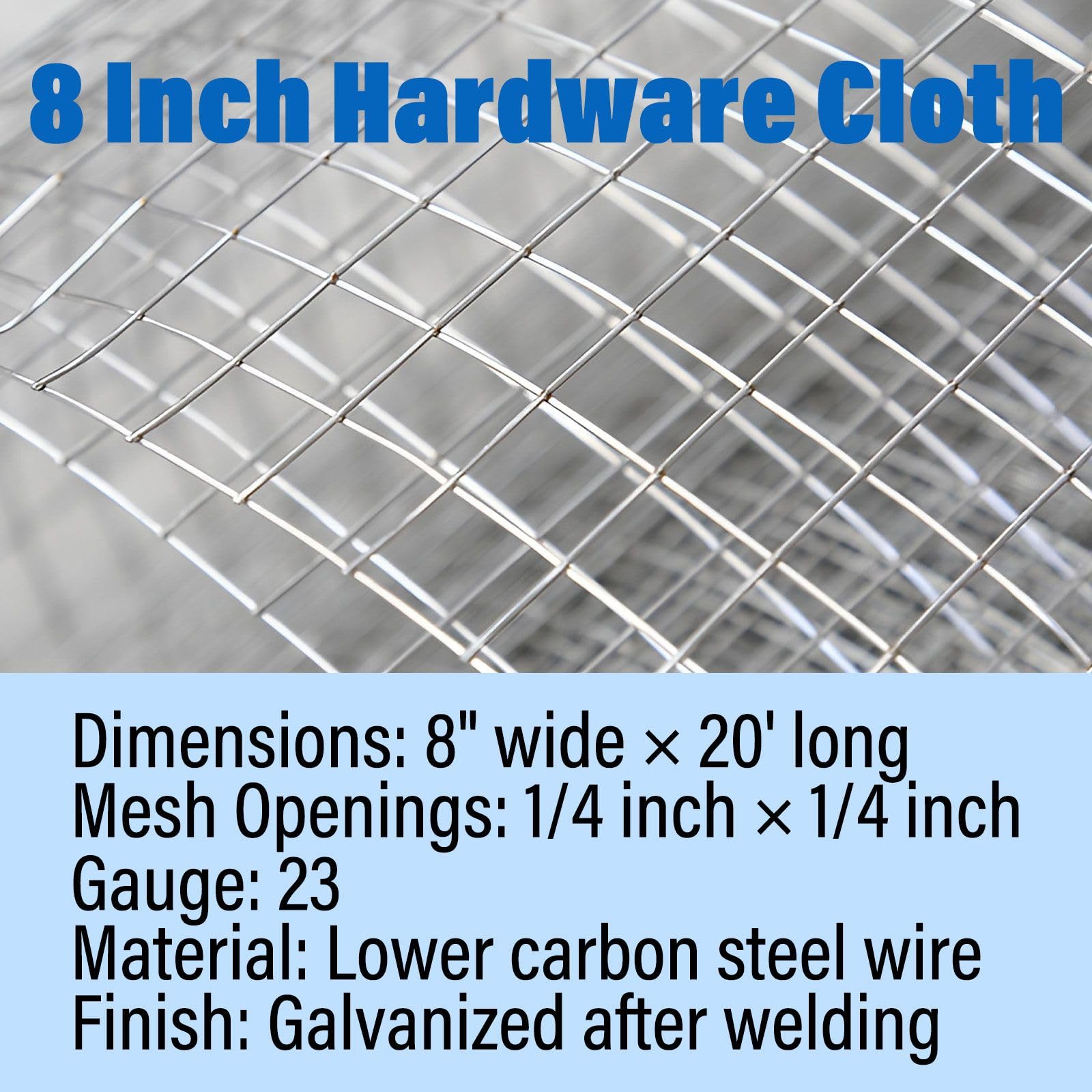 GreatBuddy Hardware Cloth Clôture En Grillage Galvanisé Après Soudure, Rouleau De Grillage Pour Poulet, Serpent, Lapin, Volaille