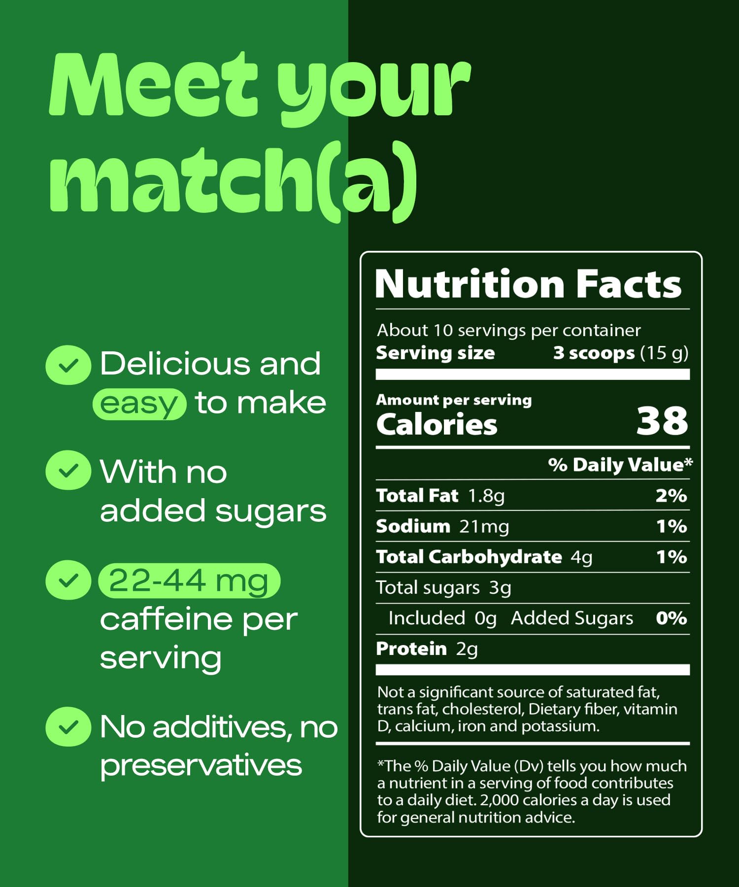 MatchaDNA Matcha Latte Sweet Matcha Latte Powder with Milk No Sugar Added Green Tea Lattes Mix for Hot — view 4