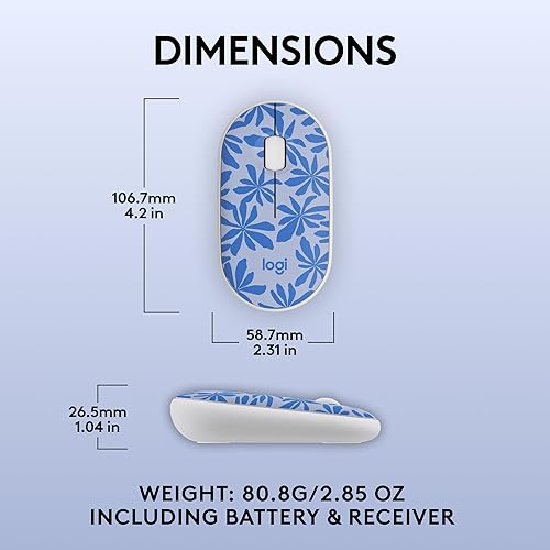 Miniatura 8 de Logitech Ratón inalámbrico M340 con impresiones de edición limitada, receptor USB y clics silenciosos, mouse inalámbrico portátil para computadora
