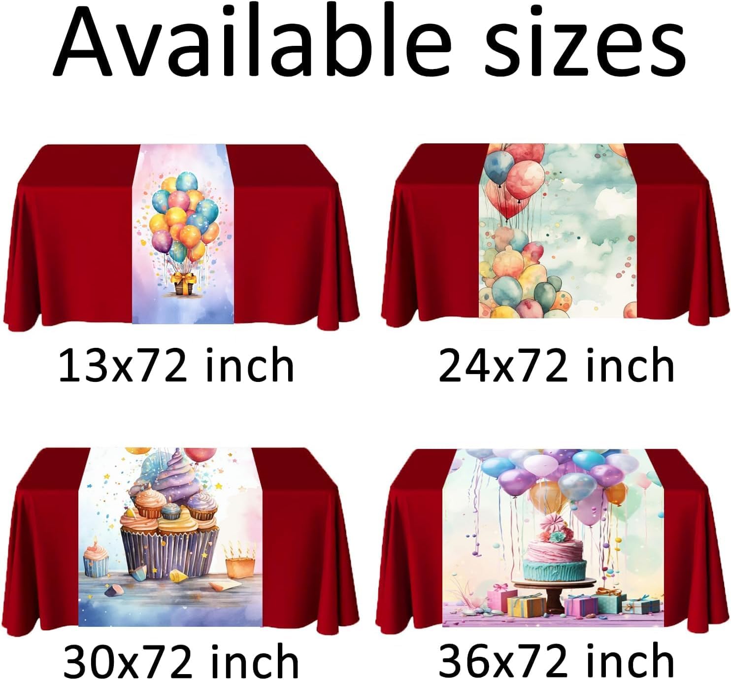 Custom Table Runner, Personalized Table Runner with Business Logo, Customize Table Cloth for Business Vendor Trade Show Shop