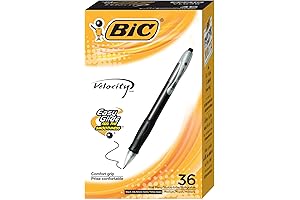BIC Velocity Retractable Ball Pen: Ultra-Smooth Writing, Exceptional Comfort