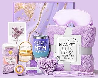 Gifts for Mum, Birthday Hamper Gifts for Mum, Best Mum Ever Set, Relaxing Spa Basket Care Packag Christmas Gifts for Mom