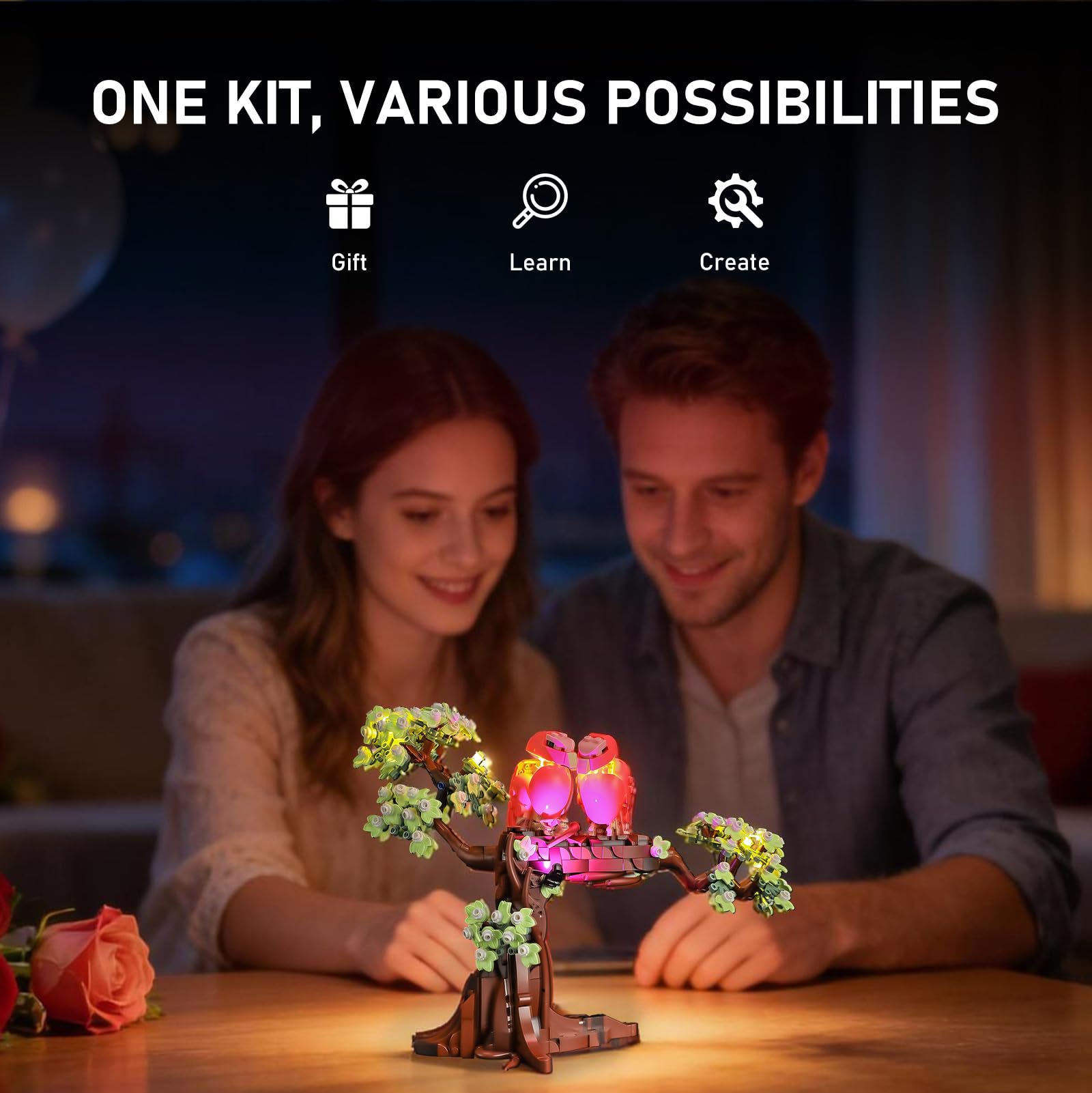 BRIKSMAX Kit d’éclairage à led pour LEGO 21365 Les oiseaux amoureux - Compatible with Lego Ideas Blocs de construction Modèle- Pas inclure l’ensemble Lego
