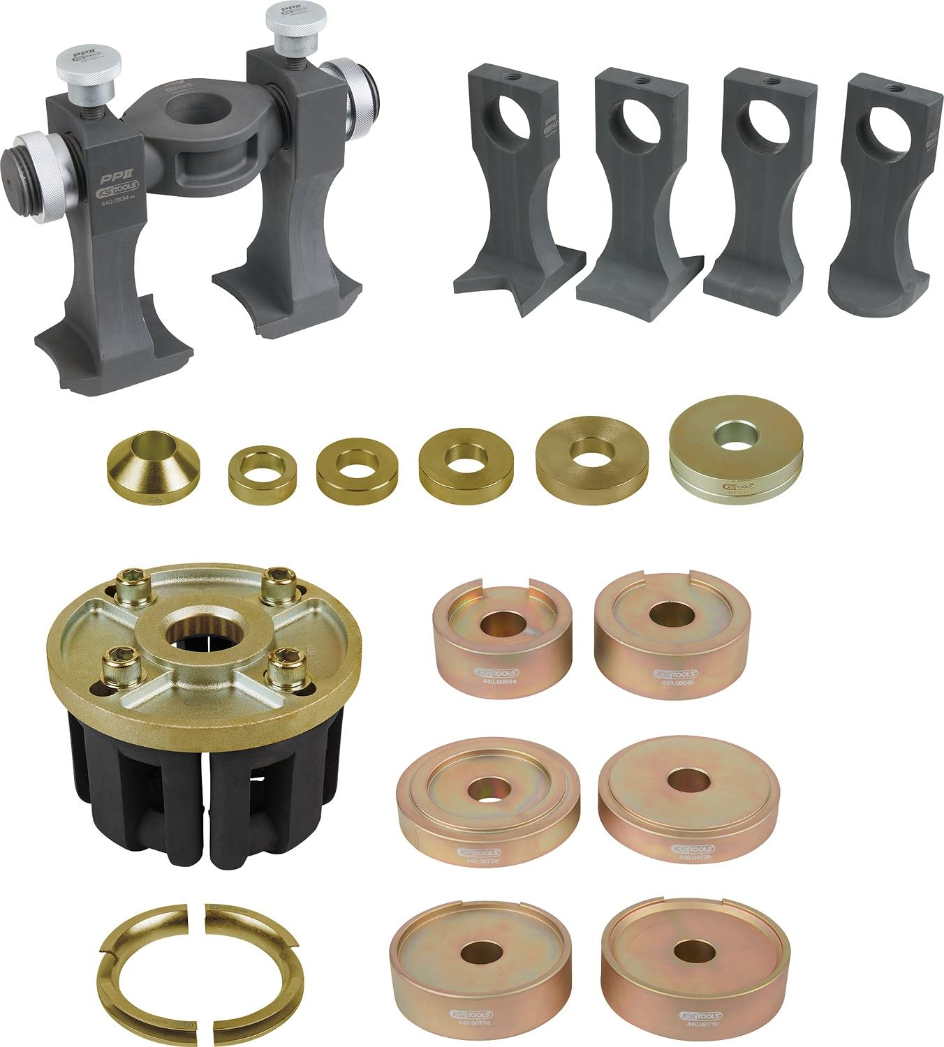 KS TOOLS Outil de montage, roulement de roue, vissé/compact, 33 pces 440.0650