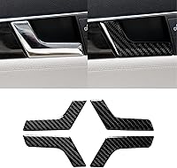 Vista 12 de para Mercedes-Benz Clase C W204 2007-2013 Consola Central de Fibra de Carbono Suave Real Panel de Cambio de Marchas Kit de Cubierta Envolvente