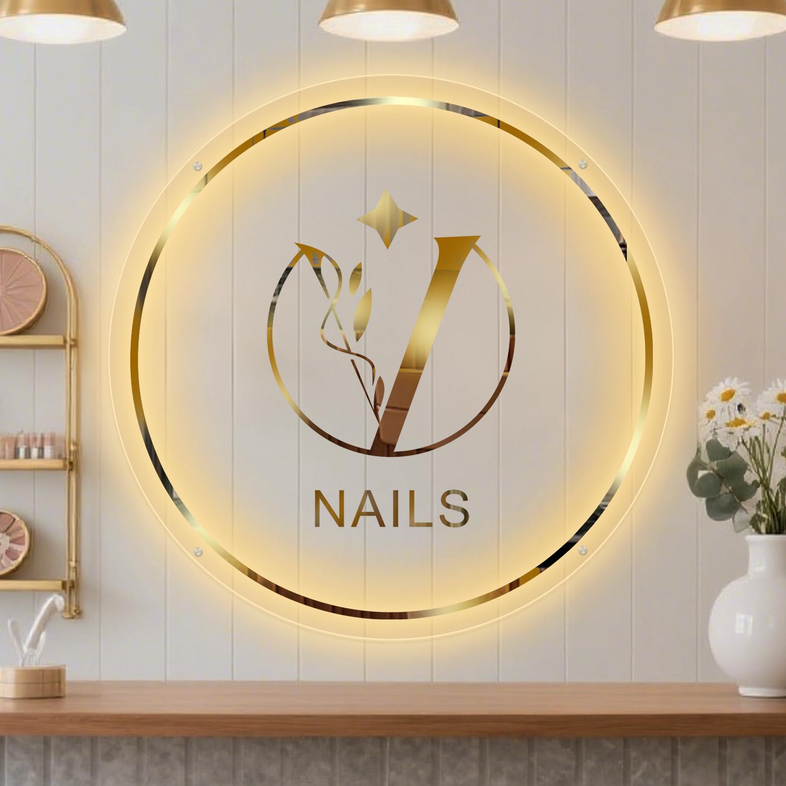 Mupanvid Custom Business Logo Neon Sign