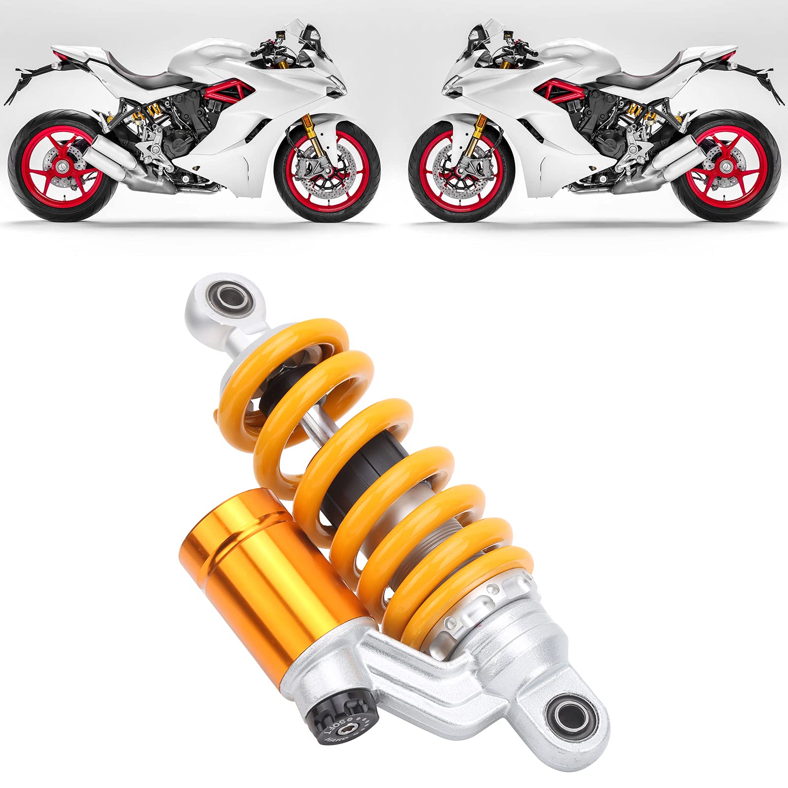 Universal 240 Mm Tłuszka Zawieszenia Przedniego/tylnego Amortyzatora ze Zbiornikiem Powietrza do Motocykli, ATV i Terenowy