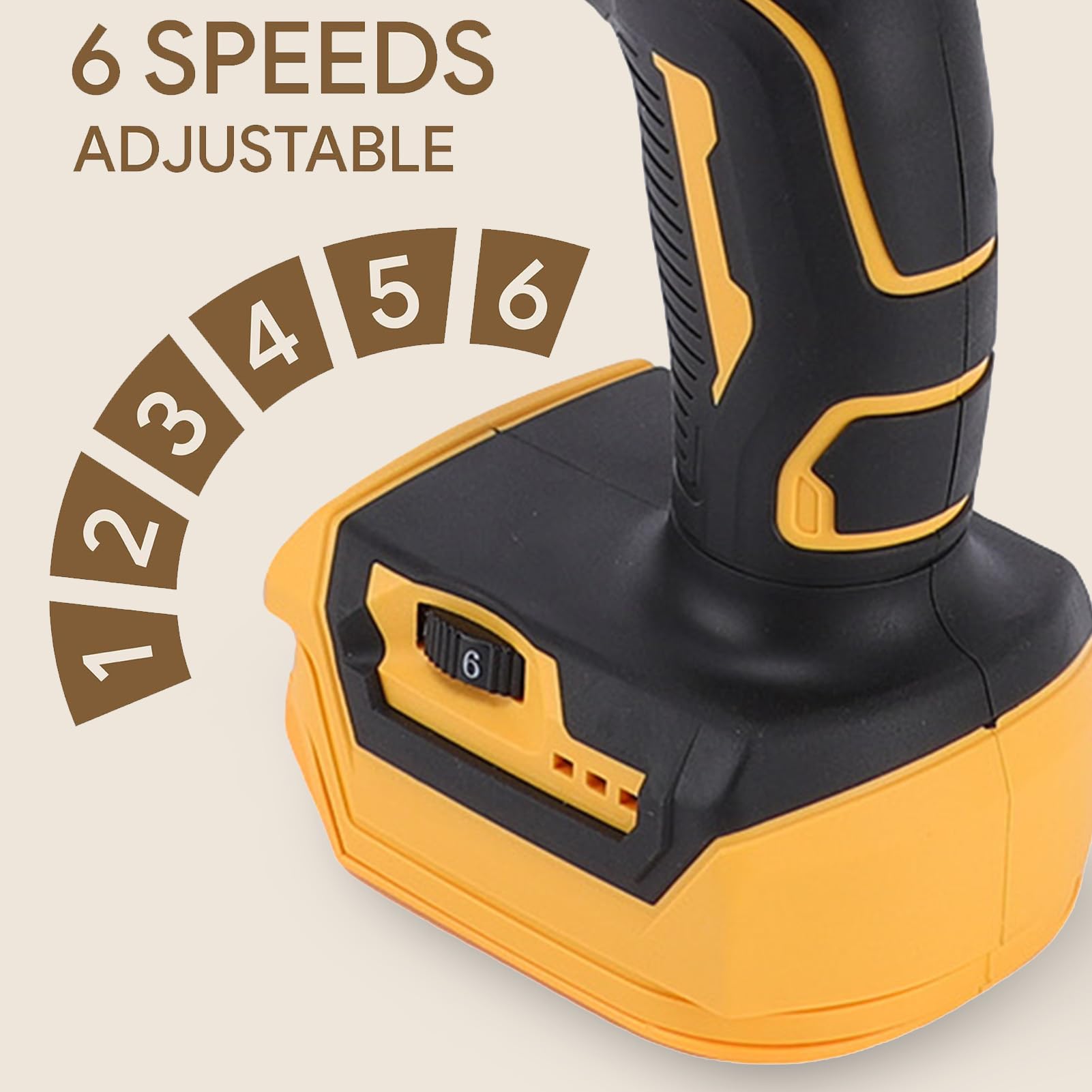 Asixxsix Pistolet Caulking, 6 prędkości ładowalny bezprzewodowy pistolet Caulking ABS z światłem LED 550Lb siła nacisku, elektryczny pistolet Caulking do kuchni Napełnianie łazienki