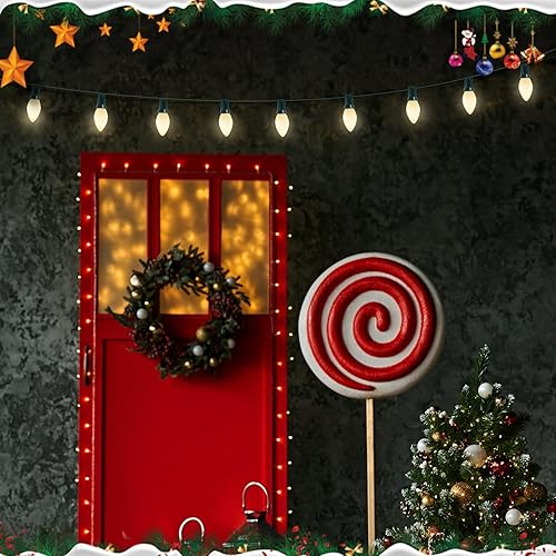 Miniatura 57 de Paquete de 25 bombillas C7 transparentes de repuesto, bombillas C7 de Navidad para exteriores, bombillas nocturnas de 5 W, bombillas incandescentes