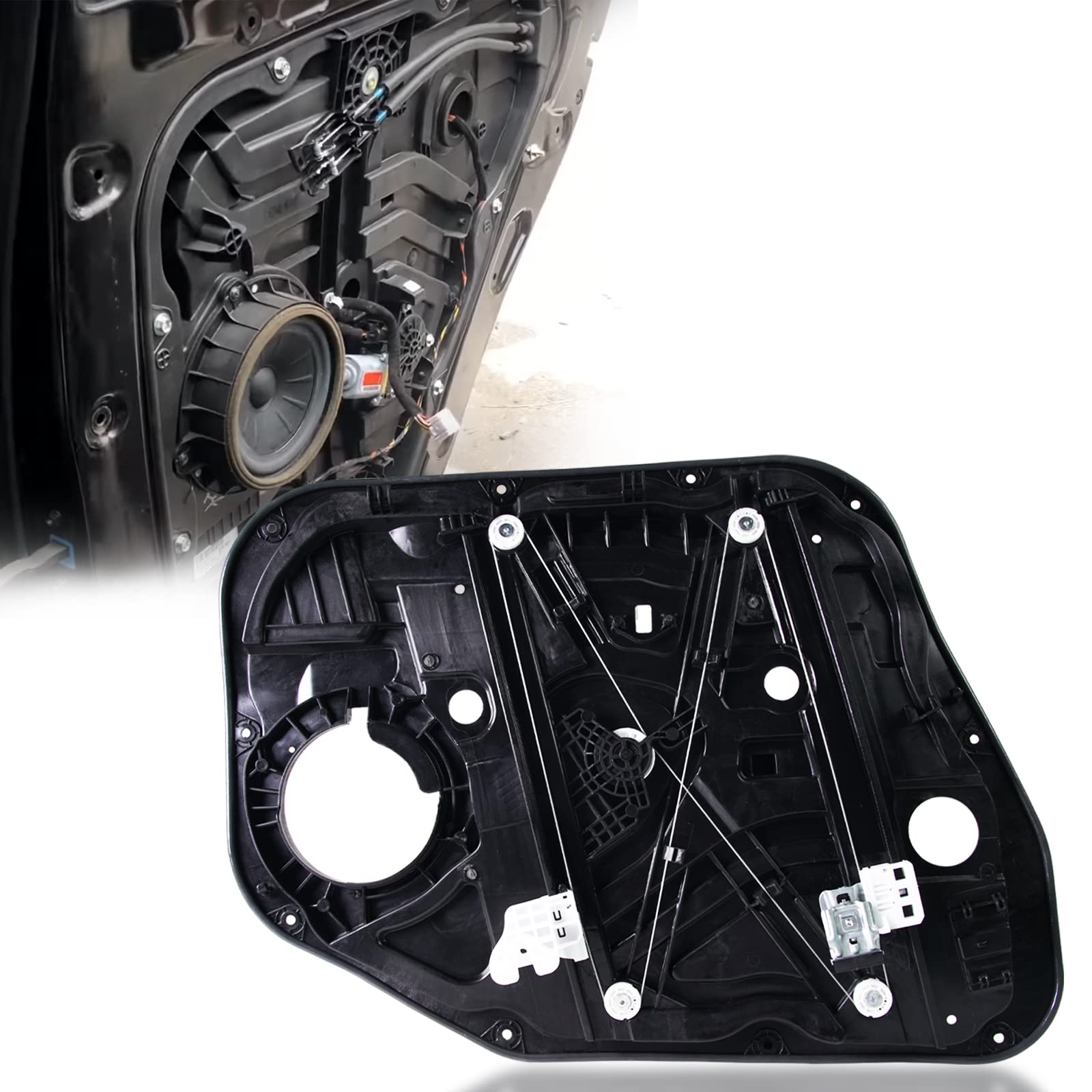 Photo 1 of Aumzong 82481-D3011 Front Right Window Regulator Replacement?Carrier Plate Panel Regulator Compatible with 2016-2020 Hyundai Tucson 1.6L 2.0L 2.4L Replace # Passenger Side Window Regulator