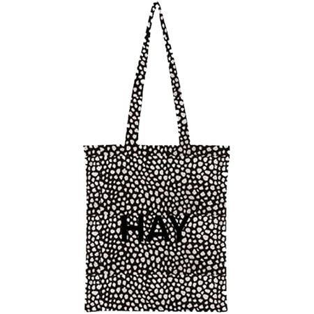 Amazon ヘイ トートバッグ Hay メンズ レディース Cotton Bag コットンバッグ Black Dot Stripe ドット ストライプ バッグ Black Dot 並行輸入品 エコバッグ 買い物バッグ