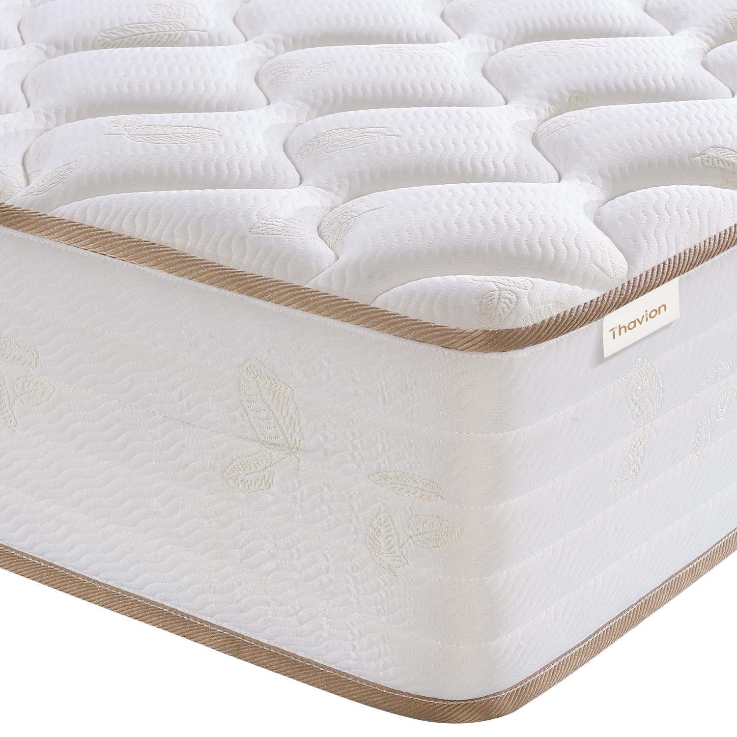 Thavion Single Mattress, 90x190cm (3FT) Single Hybrid Memory Foam Mattress - 28cm High Pocket Spring Support for Back Pain Relief - Breathable Cool Airflow Medium Firm Ergonomic Pressure Reducing