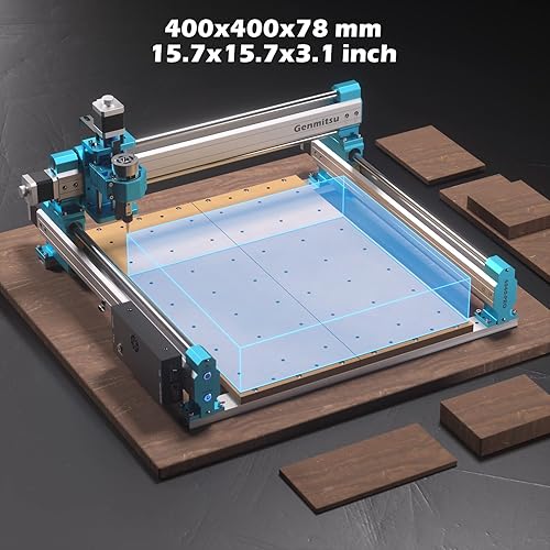 Miniatura 3 de Genmitsu Máquina CNC 4040-PRO con kit de módulo giratorio de 4 eje y controlador fuera de línea
