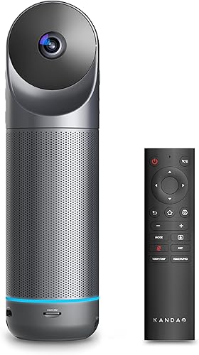 KanDao Meeting Pro - Sistema de cámara de sala de conferencias todo en uno - Captura de 360 8K Cámara de videoconferencia panorámica HD 1080P,