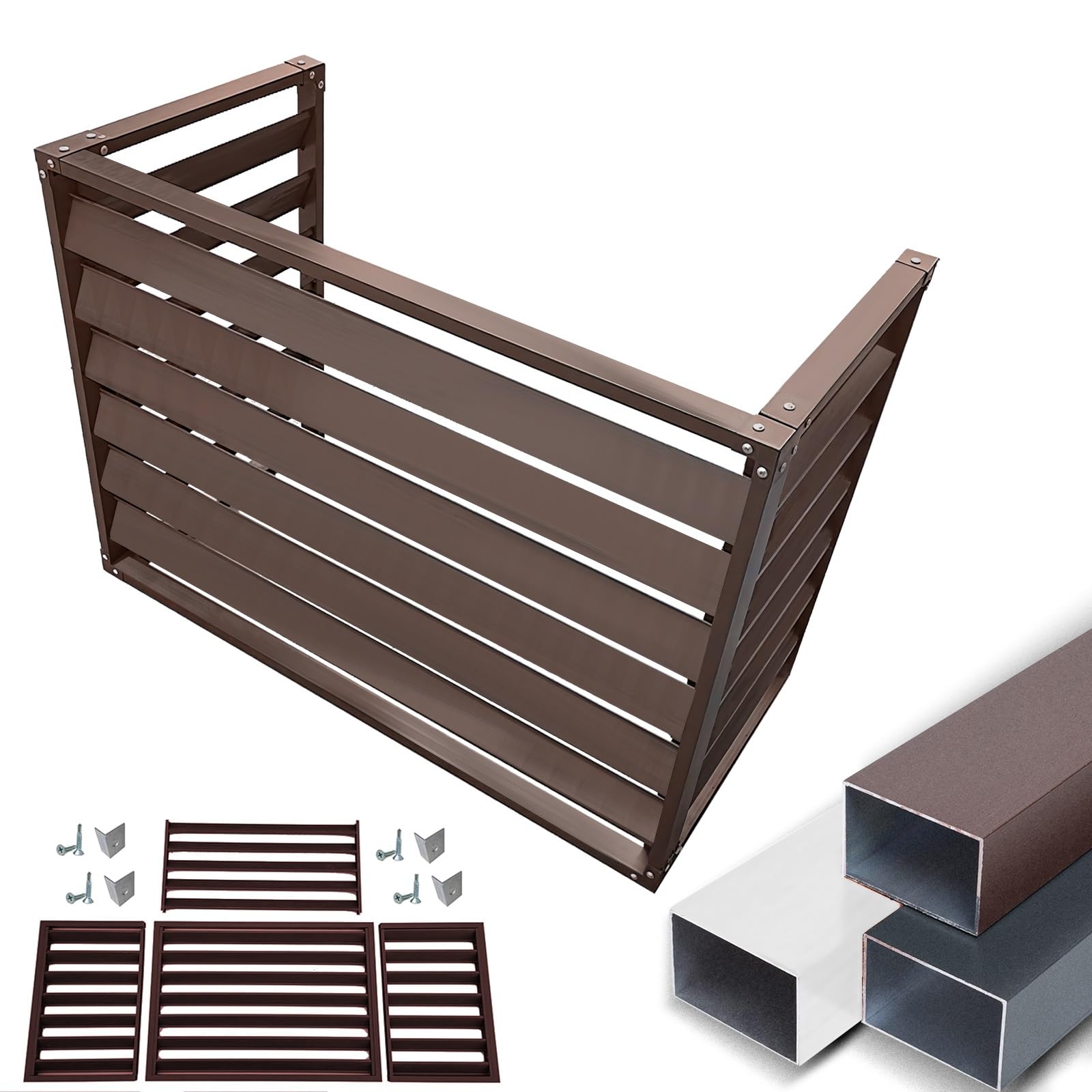 Réduire bruit clim extérieur avec ce coffrage alu étanche gris