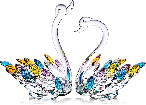 Miniatura 1 de Regalos de cristal para el día de la madre, figuras de cisne de cristal, decoración del hogar, regalos para mujeres, mamá, cumpleaños de 6.5