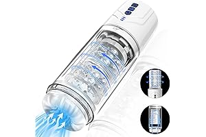 2 in 1 Sucking Male Masturbators Clear Penis Pump Visible Pocket Pussy...