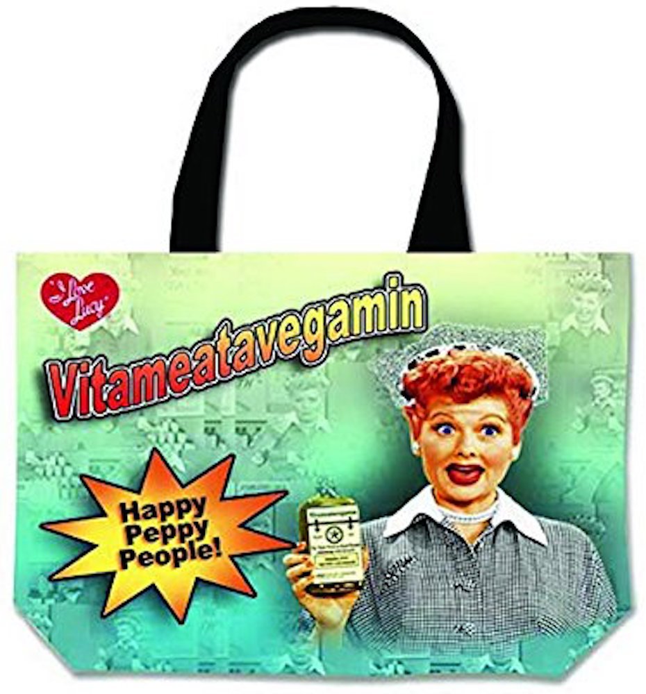 Midsouth Products I Love Lucy Large Tote Bag Vitameatavegamin