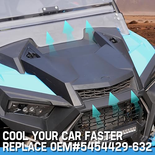 Miniatura 3 de HAKA TOUGH Cucharas de campana para Polaris RZR XP 1000 2019-2023, Relacement para OEM # 5454429-632, capucha con pala para accesorios Polaris XP