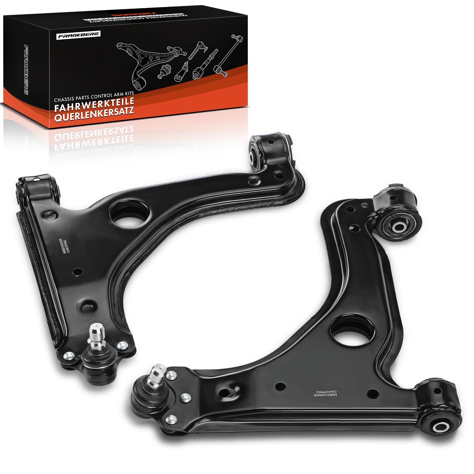 Frankberg 2x Traggelenk Vorderachse Kompatibel mit Astra G Cabriolet F67 1.6L-2.2L 2001-2005 Astra H A04 1.2L 2005-2010 Vectra B Caravan 31 1.6L-2.6L 1996-2003 Replace# 024454477