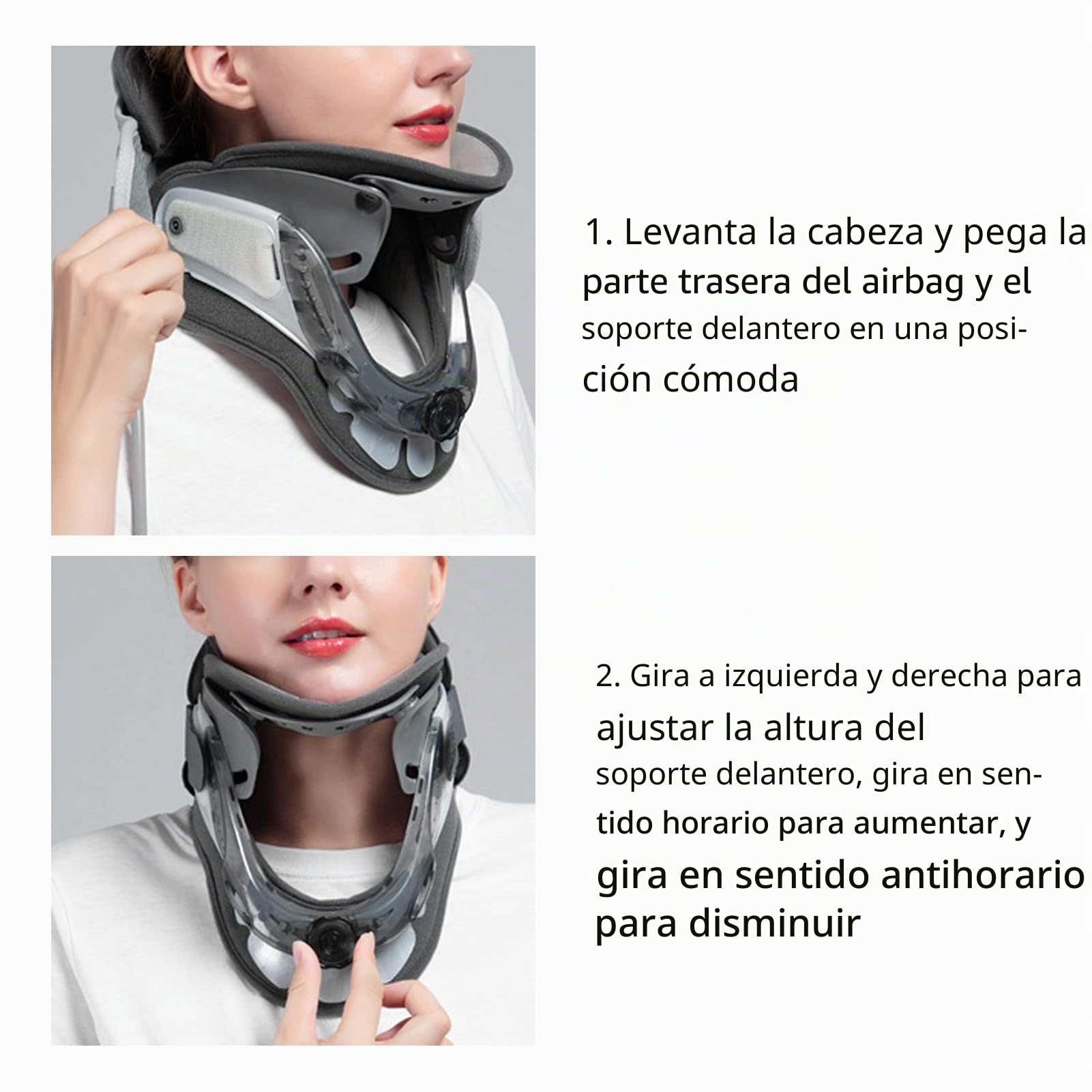 Soporte Para El Cuello, Collar Cervical Vista, Soporte Para El Cuello Descompresión Del Cuello En El Hogar, Dispositivo De Tracción Cervical Ajustable En Altura Para Aliviar El Dolor El Hoga