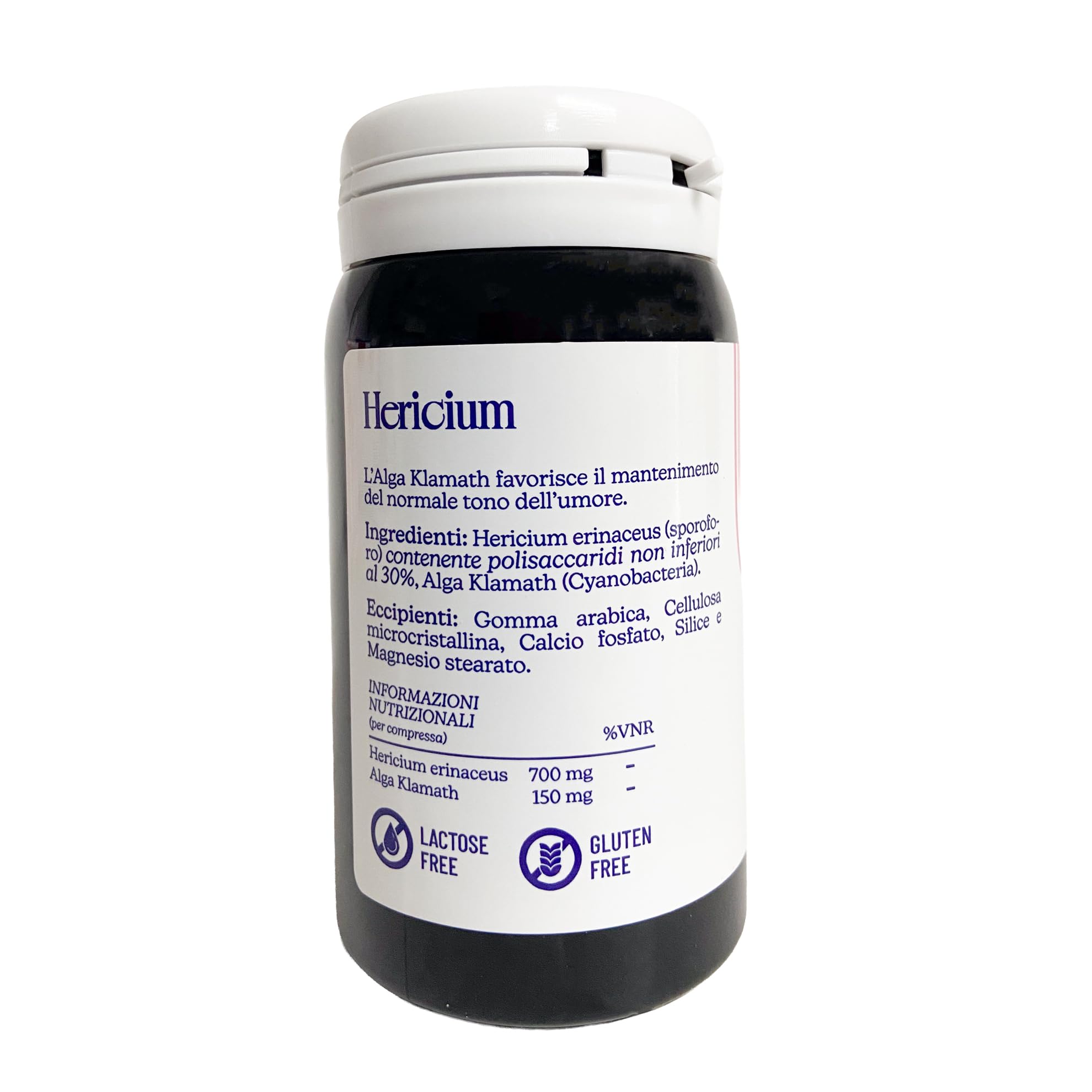 HERING PROLAC Hericium Integratore Alimentare con Alga Klamath, 90 Compresse da 1g