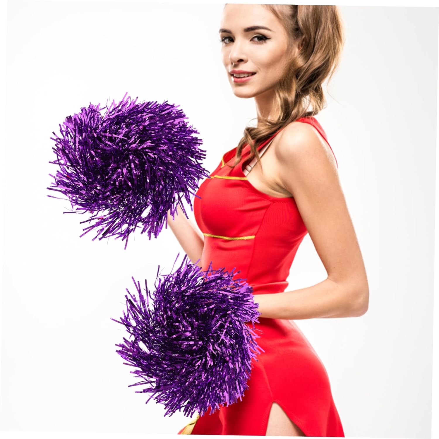 BESPORTBLE 16pcs Cheer Pom Poms Bulk Craft Balls for Girls Cheerleading Hand Flowers Team Cheerleading
